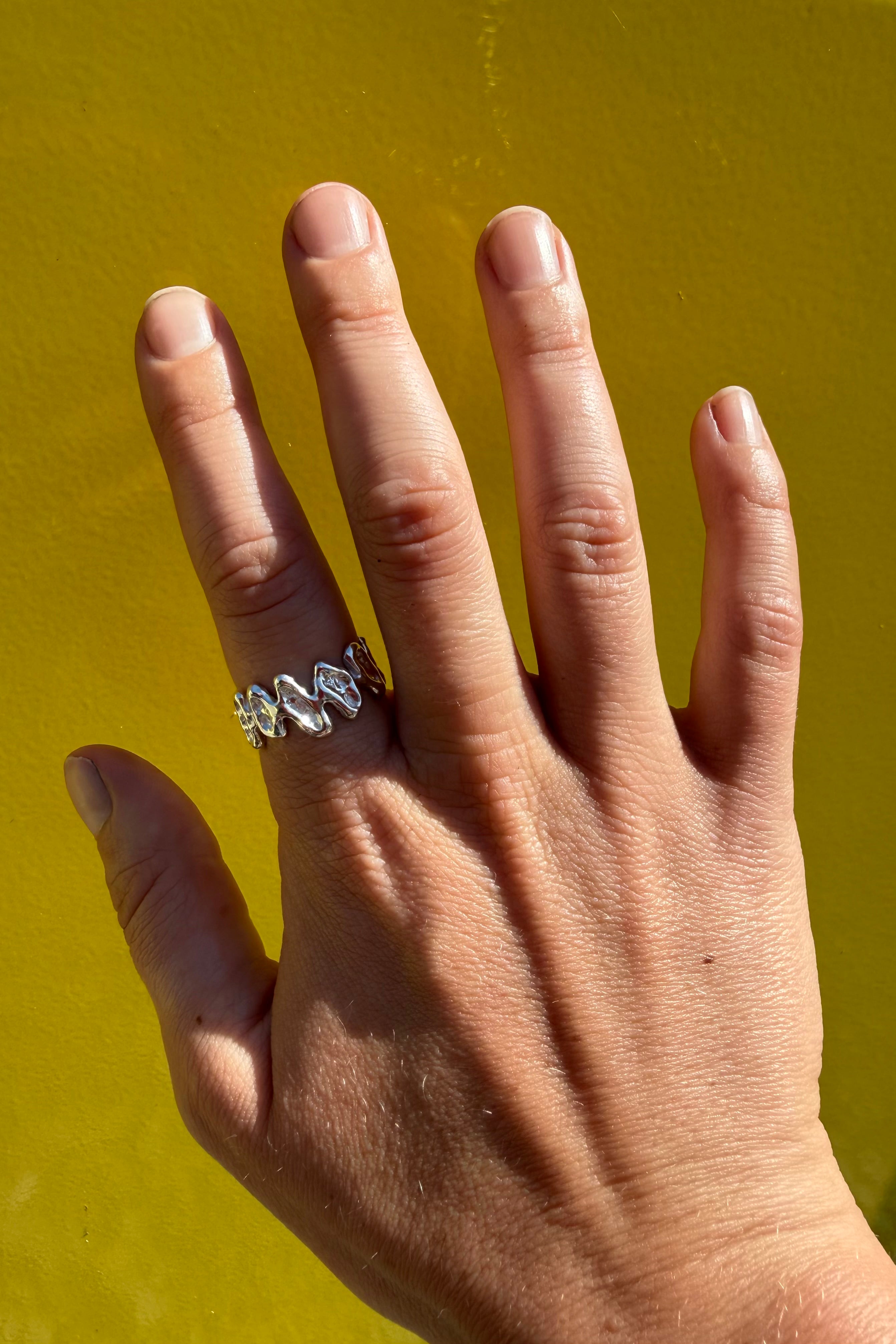 Bague Huitres argent sterling