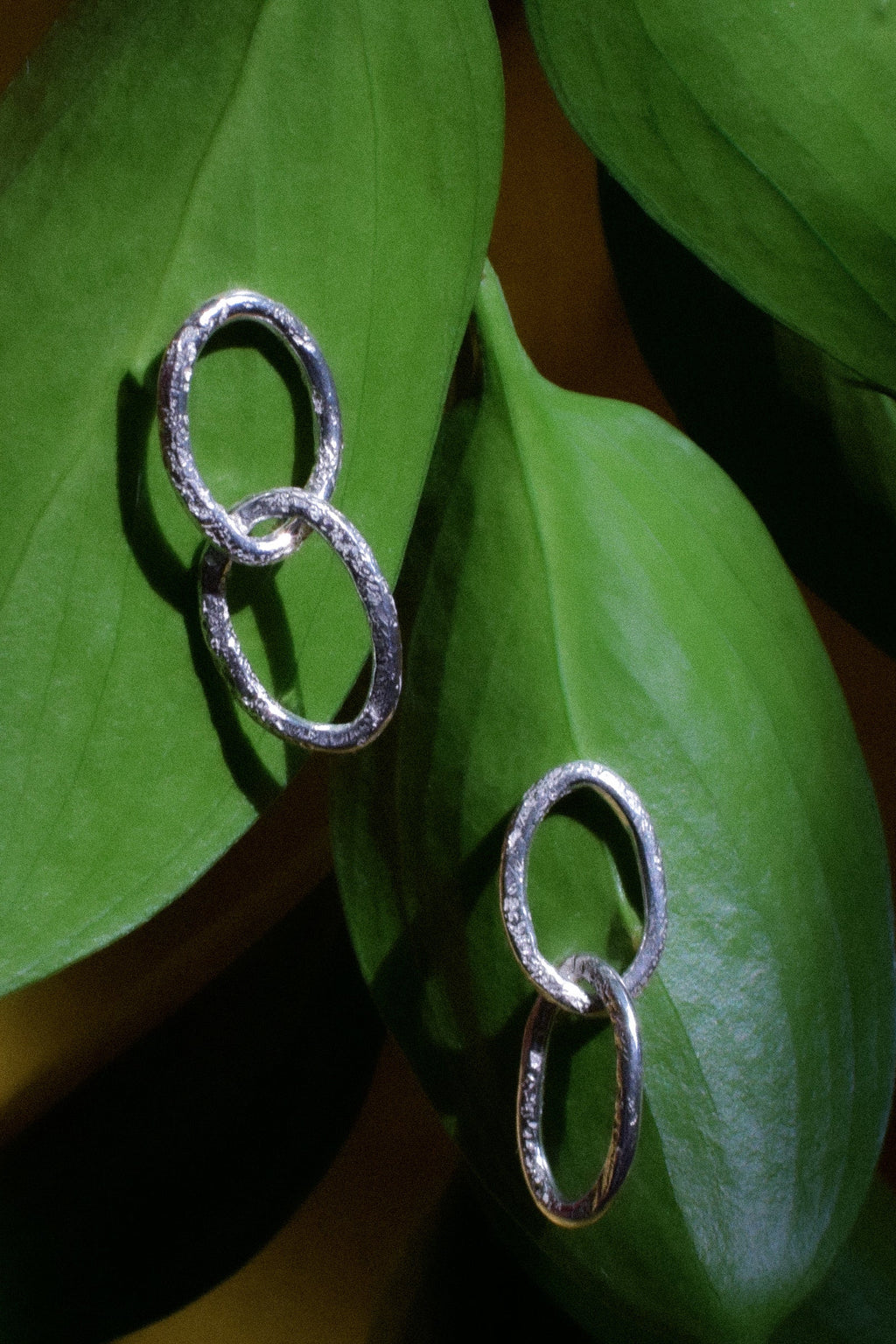 Boucles d'oreilles Mailles en argent sterling