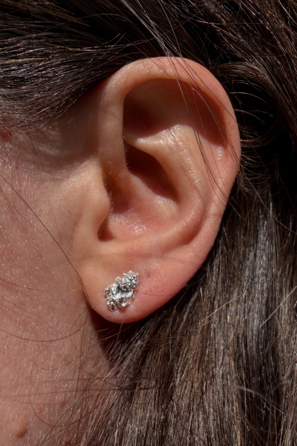 Boucles d'oreilles Blob en argent sterling