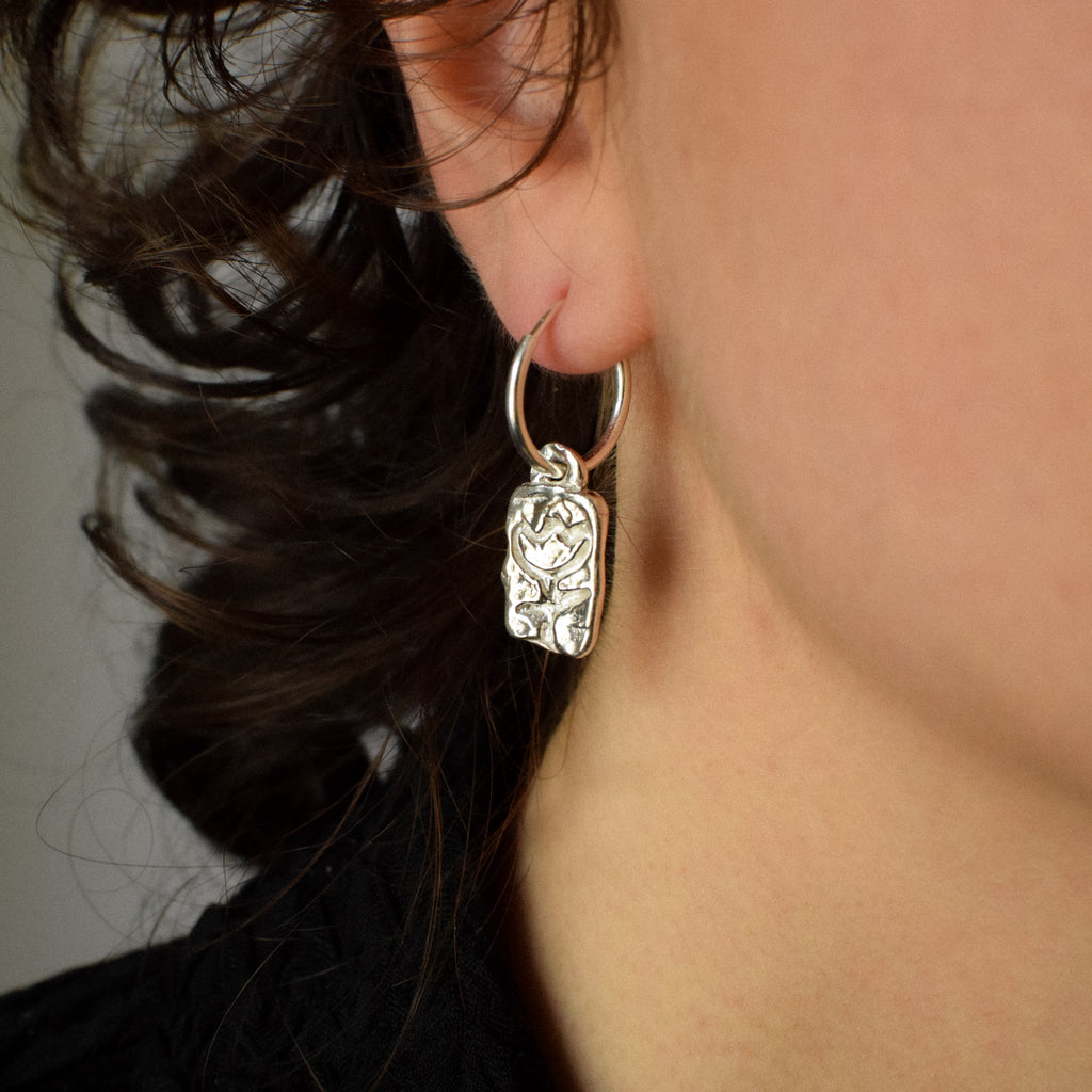 Boucles d'oreilles Tulipes en argent sterling