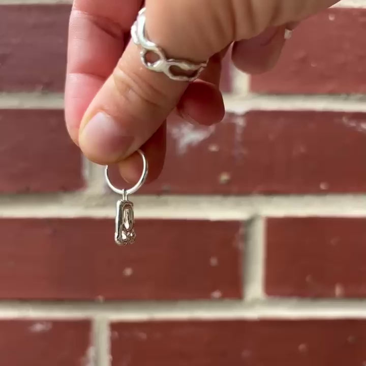 Boucles d'oreilles Interstices en argent sterling