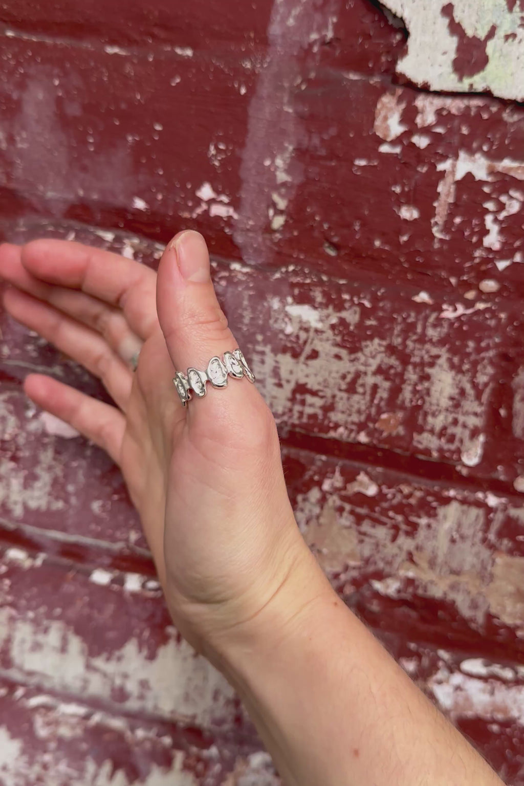 Bague Huitres argent sterling